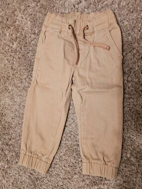 Little Bipsy Beige Jogger Pants for Kids
